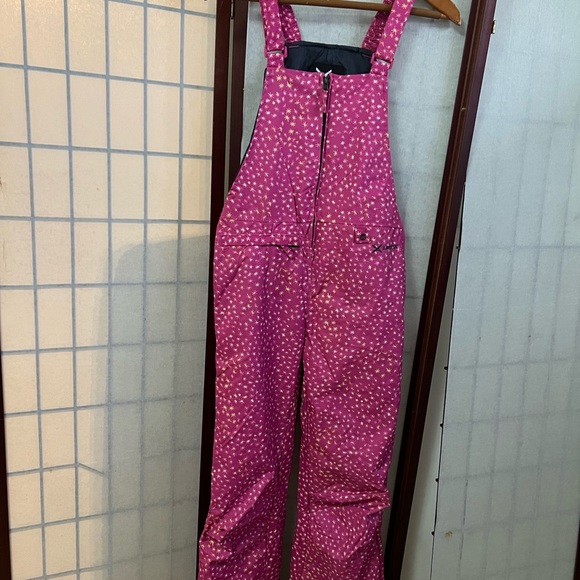 ARCTIC SKI OVERALLS‎ STARFLAKE FUCHSIA KIDS BIB SKIT SNOW PANTS SIZE XL,L - Picture 1 of 15